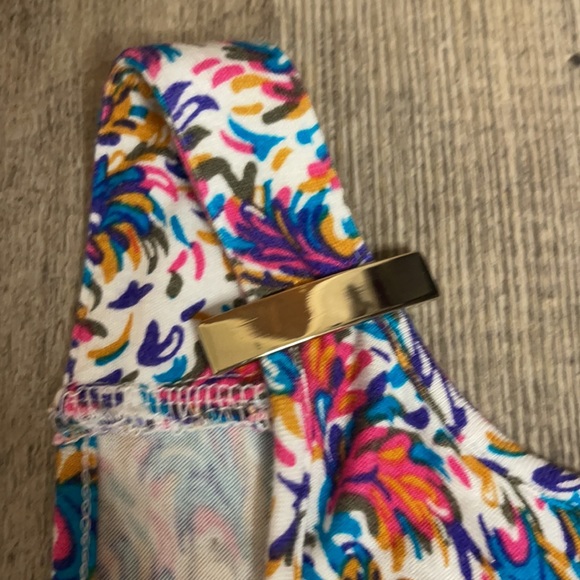 Thalia Sodi womens shirt top sexy cold shoulder size large oversized - Picture 6 of 12